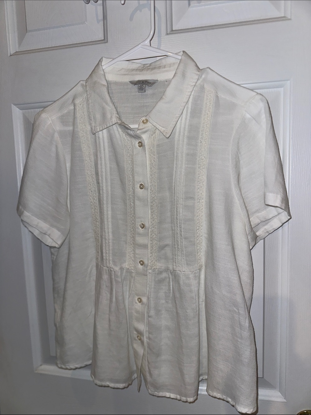 Lucky Brand White Button-Up Shirt